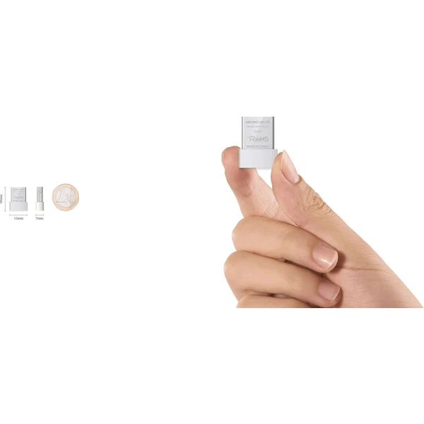 Mercusys MW150US USB adaptér - Sieťové karty - Obrázok 1DR7300401