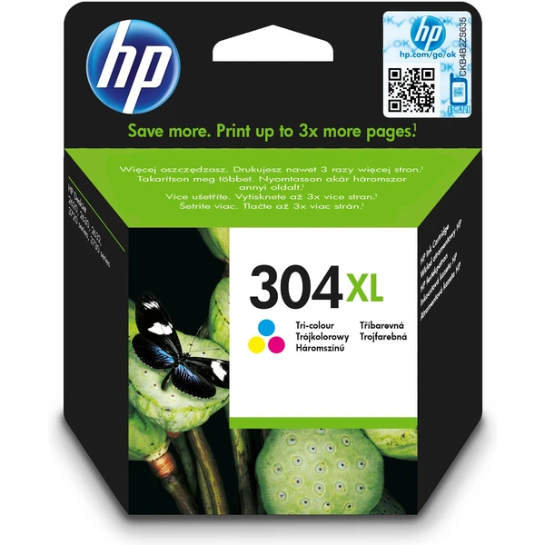 HP N9K07AE č. 304XL Viacfarebná originálna - Cartridge - Hlavný obrázok