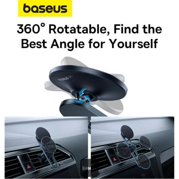 Baseus MagPro držiak do auta s magnetom do ventilačnej mriežky čierny - Držiaky - Obrázok 1E9R000K01