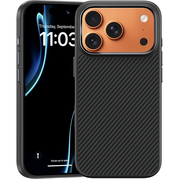 Benks ArmorPro 600D Kevlar MagSafe kryt iPhone 17 Pro Black - Puzdra - Obrázok 1ECK000K01
