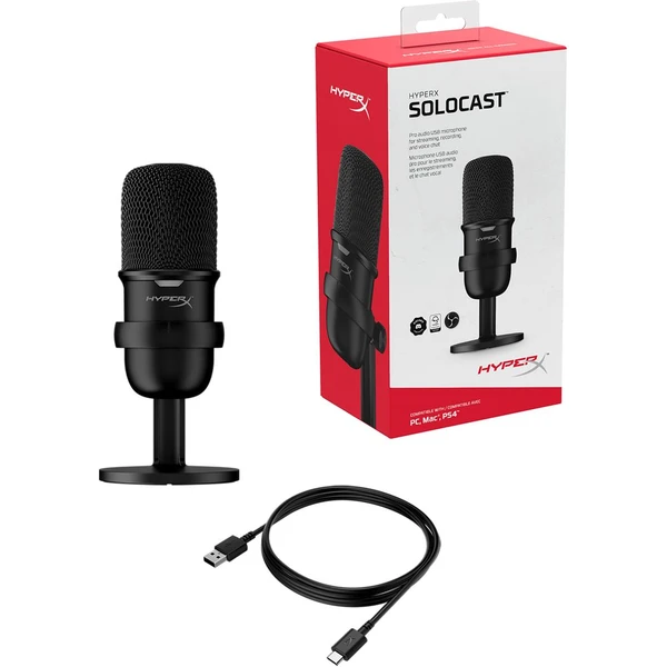 HyperX SoloCast čierny - Mikrofóny - Obrázok 1FHKF00101