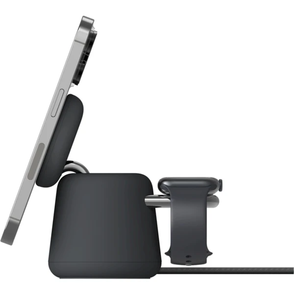 Belkin BOOST CHARGE PRE MagSafe 2v1 15W nabíjací stojan tmavo šedý - Nabíjačky - Obrázok 1FS3000L01