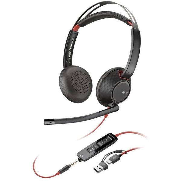 Poly Blackwire 5220 Stereo slúchadlá čierna  - Slúchadlá - Hlavný obrázok
