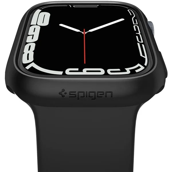 Spigen Thin Fit puzdro Apple Watch 9/8/7 (41mm) čierne - Puzdra - Obrázok 1G1PF00101