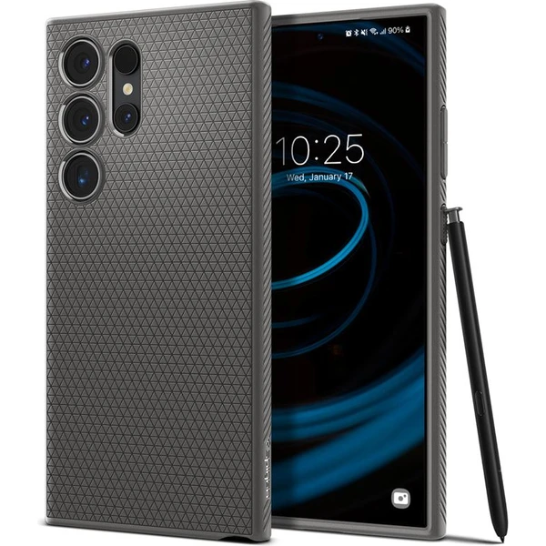 Spigen Liquid Air kryt Samsung Galaxy S24 Ultra sivá - Puzdra - Hlavný obrázok