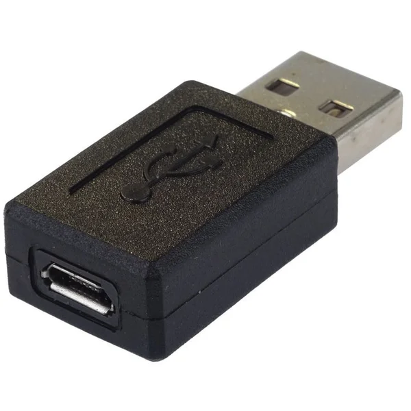 PremiumCord MicroUSB-B/USB-A redukcia čierna - Káble a redukcie - Hlavný obrázok