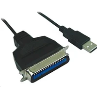 PremiumCord USB-A/LPT kábel 1,5 m čierny - Káble a redukcie