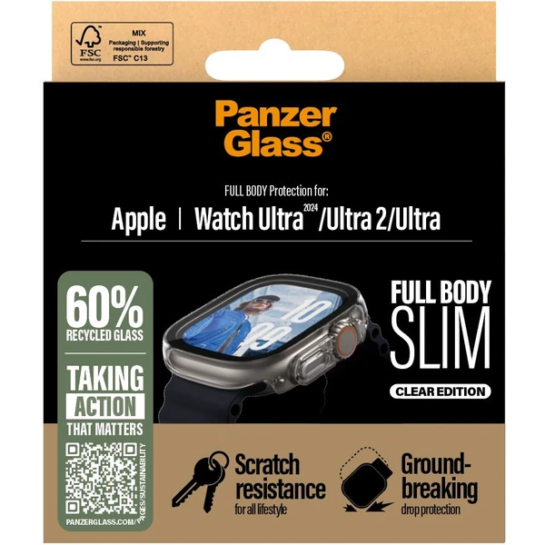 PanzerGlass® Apple Watch Ultra 3/2/1 tenký číry kryt s ochranným sklom - Puzdra - Obrázok 1HWA000L01