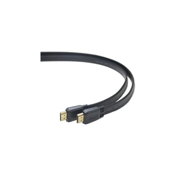 PremiumCord HDMI 1.4/HDMI 1.4 plochý kábel s ethernetom 4K 5m čierny - Káble a redukcie - Hlavný obrázok