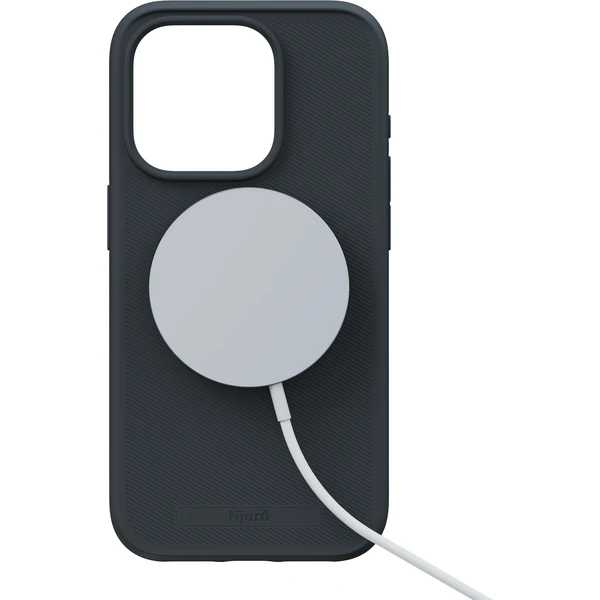 NJORD 100% GRS MagSafe kryt iPhone 15 Pro tmavo šedý - Puzdra - Obrázok 1J19000601