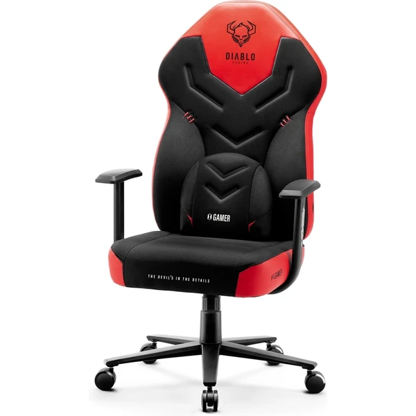 Diablo X-Gamer 2.0 Normal Size herná stolička čierno-červená - Stoličky - Obrázok 1J2G000K01