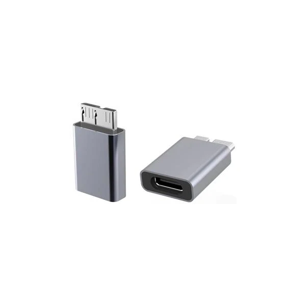 PremiumCord USB-C/MicroUSB-B 3.0 redukcia strieborná - Káble a redukcie - Hlavný obrázok