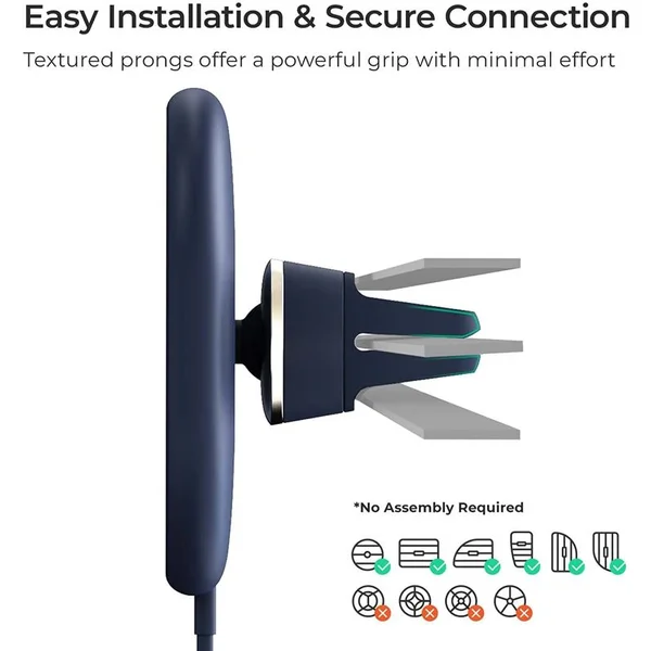 iOttie Velox MagSafe Magnetic Wireless Air Vent Mount držiak - Nabíjačky - Obrázok 1K0Z600301