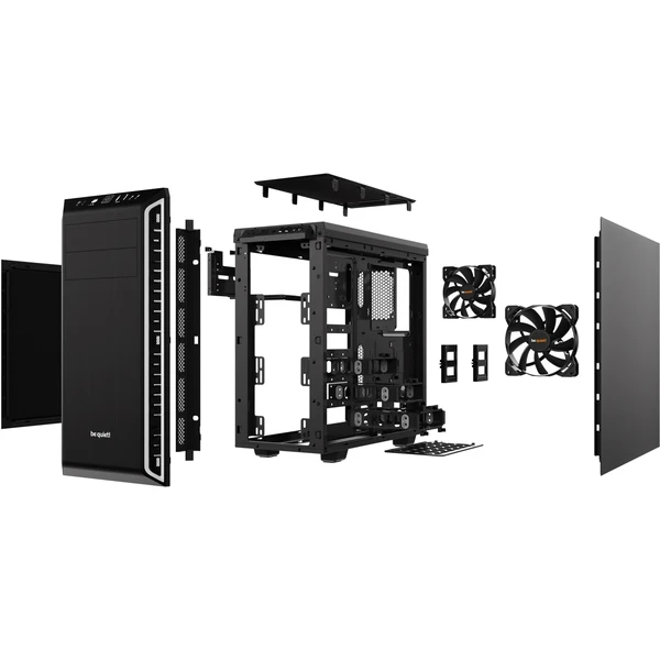 Be quiet! Pure Base 600 čierno-strieborná - Počítačové skrine - Obrázok 1KE6100501