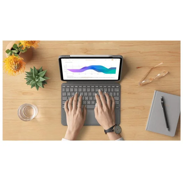 Logitech Combo Touch púzdro s CZ/SK klávesnicou iPad Pro 12.9' (5./6. generácie) šedé - Puzdra s klávesnicou - Obrázok 1MXLF00101
