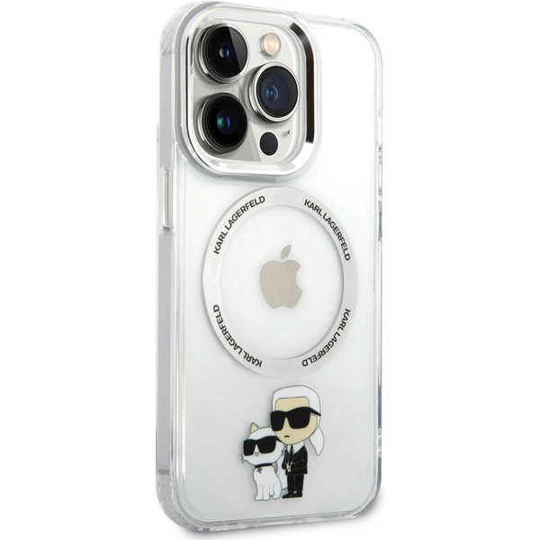 Karl Lagerfeld IML Karl a Choupette NFT MagSafe Kryt iPhone 15 Pre Max číry - Puzdra - Obrázok 1NM6000701