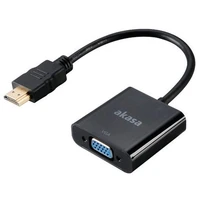 Akasa HDMI/VGA redukcia 0,2m čierna - Káble a redukcie