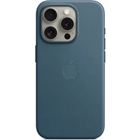 Kryt z tkaniny FineWoven s MagSafe na iPhone 15 Pro tichomorsky modrý - Puzdra