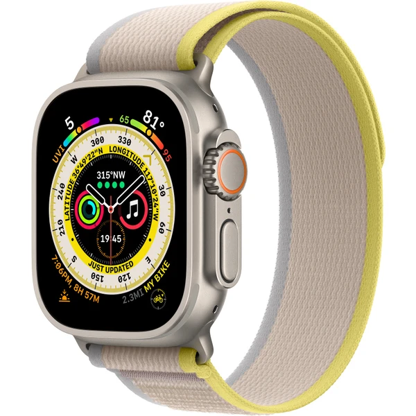 Apple Watch 49/45/44mm žltý/béžový trailový ťah - M/L - Remienky - Hlavný obrázok