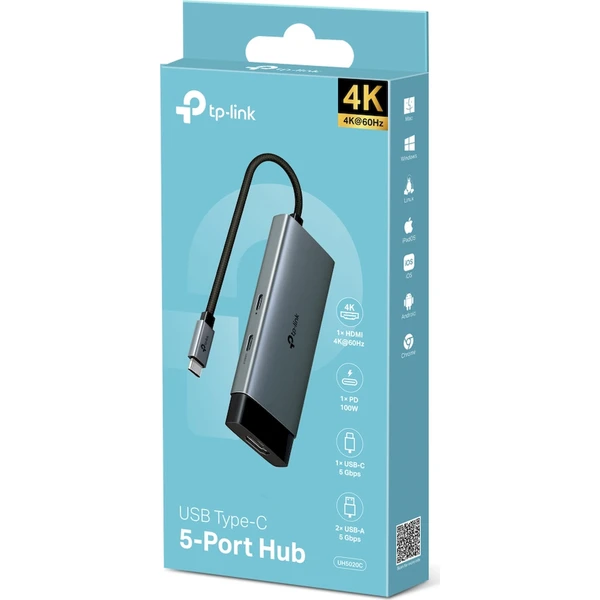 TP-Link UH5020C USB Hub Type-C 5v1 - USB huby - Obrázok 1PDO000K01