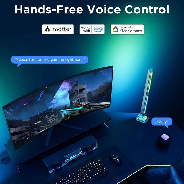 Govee Smart RGBIC Gaming Pre svetelné panely Matter - Inteligentné osvetlenie - Obrázok 1PKK000K01