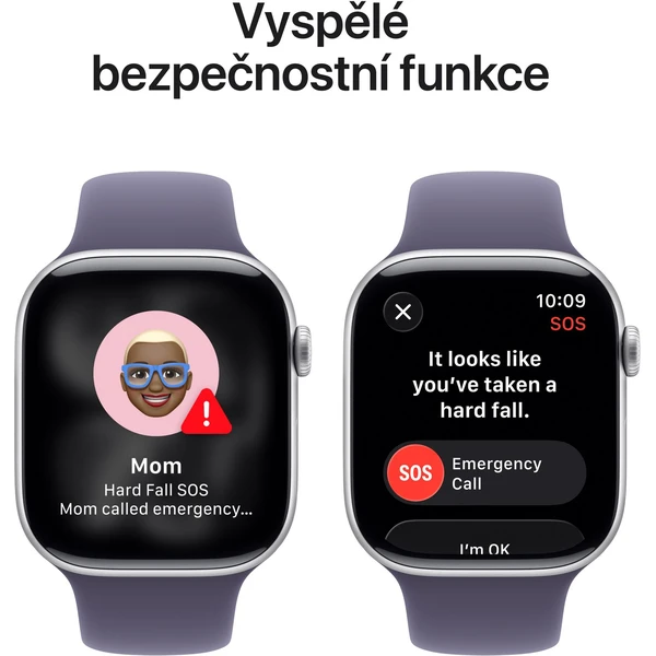 Apple Watch Series 11 (42mm) Strieborný hliník s hmlovo fialovým športovým remienkom M/L - Inteligentné hodinky - Obrázok 1PNH000K01