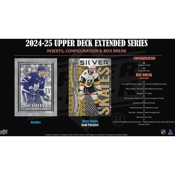 Hokejové karty 2024-25 Upper Deck Extended Series Hockey Hobby Balíček - Hokejové karty - Obrázok 1R1H000L01