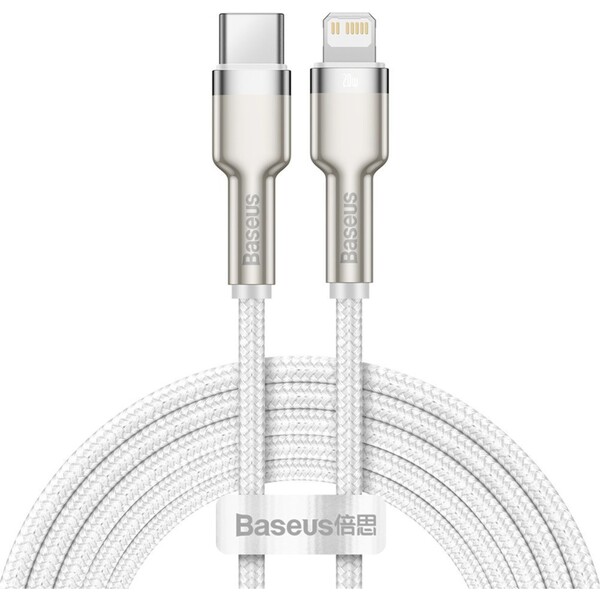 E-shop Baseus Cafule USB-C/Lightning napájací kábel 20W 2m biely