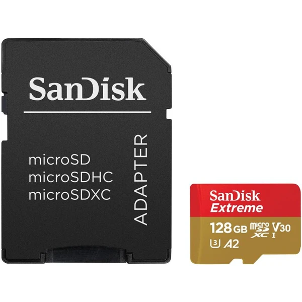SanDisk Extreme microSDXC 128GB + SD adaptér - Pamäťové karty - Obrázok 1RV7700301