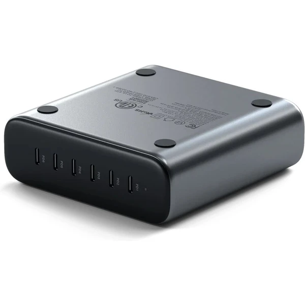 Satechi 200W 6x USB-C nabíjací adaptér sivý - Nabíjačky - Obrázok 1RW4000601