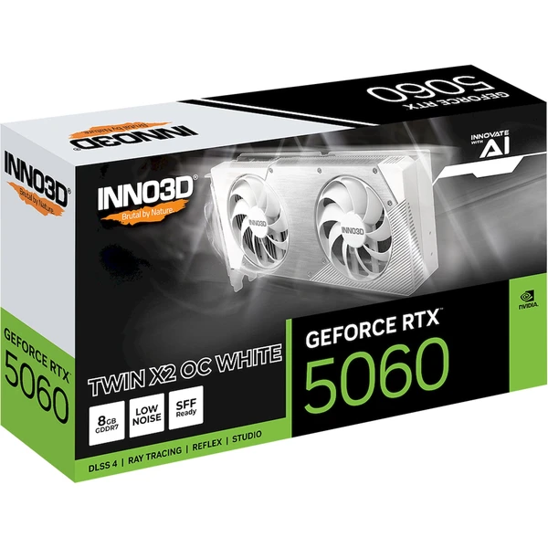 INNO3D NVIDIA GeForce RTX 5060 X2 OC WHITE 8GB GDDR7 - Grafické karty - Obrázok 1RWH000K01