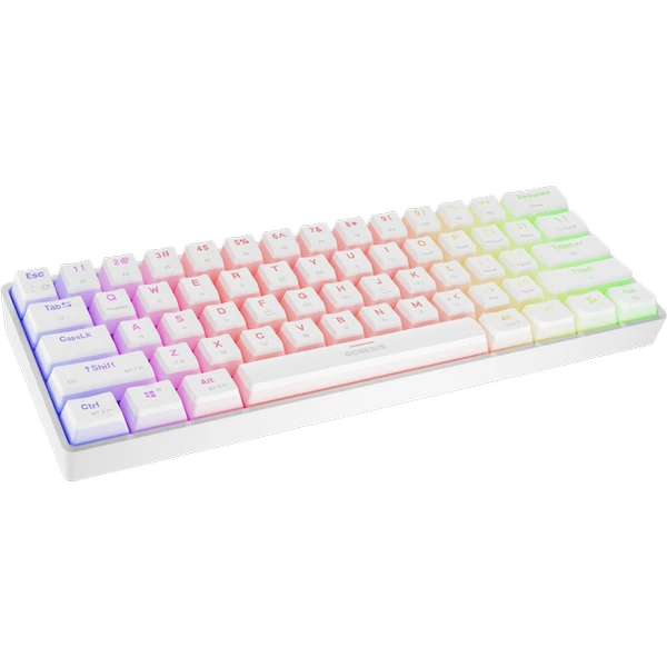 GENESIS THOR 660 G2 bezdrôtová herná klávesnica biela (Gateron Brown) - Klávesnice - Obrázok 1S9E000K01