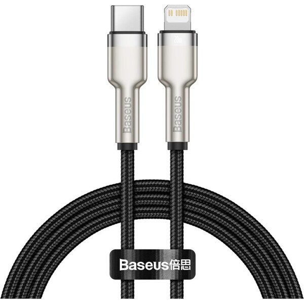 E-shop Baseus Cafule USB-C/Lightning napájací kábel 20W 1m čierny