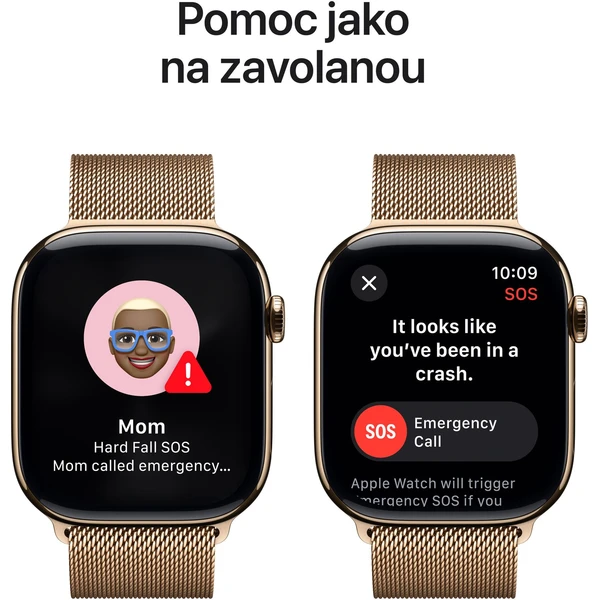 Apple Watch Series 10 Cellular 46mm Zlatý titán so zlatým milánskym ťahom M/L (Kategória A) - Inteligentné hodinky - Obrázok 1TQ7000K01