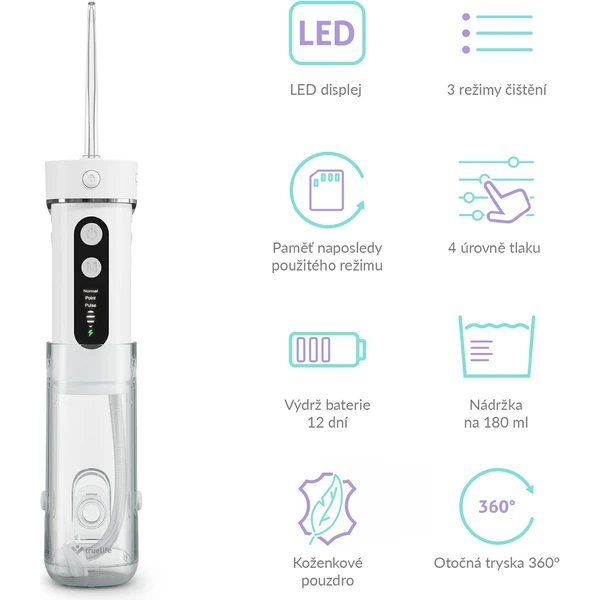 TrueLife AquaFloss Mini M50 ústna sprcha biela - Ústne sprchy - Obrázok 1TUL000K01