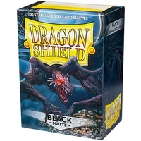 Dragon Shield Standard obaly na karty matne čierne (100 obalov) - Obaly na karty