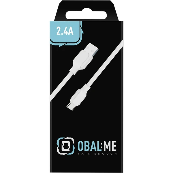 Obal:Me Jednoduchý napájací kábel USB-A/USB-C 1m biely - Káble a redukcie - Obrázok 1VK6000701