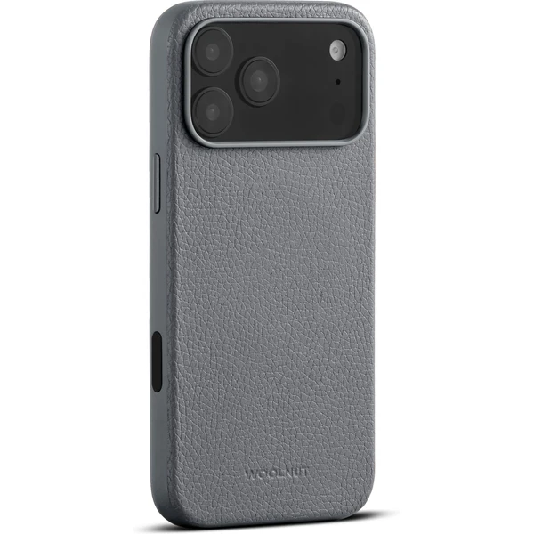 Woolnut MagSafe kožený kryt iPhone 17 Pro Max sivý - Puzdra - Hlavný obrázok