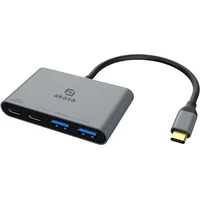 AKASA USB-C Hub 4v1 antracitový - USB huby