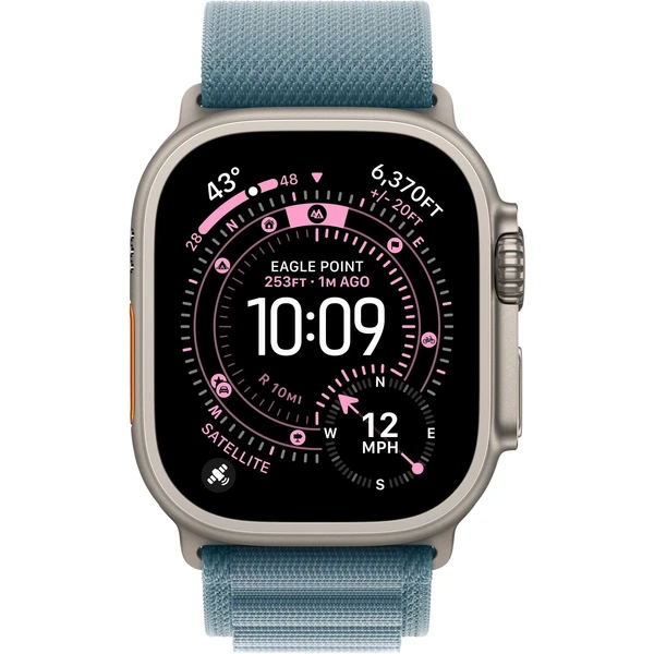 Apple Watch 49/46/45/44mm svetlo modrý Alpský ťah veľký prírodný titán - Remienky - Obrázok 1WWH000K01