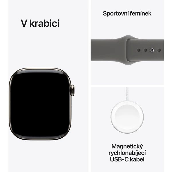 Apple Watch Series 11 Cellular (46mm) Prírodný titán so skalo šedým športovým remienkom M/L - Inteligentné hodinky - Obrázok 1XRH000K01