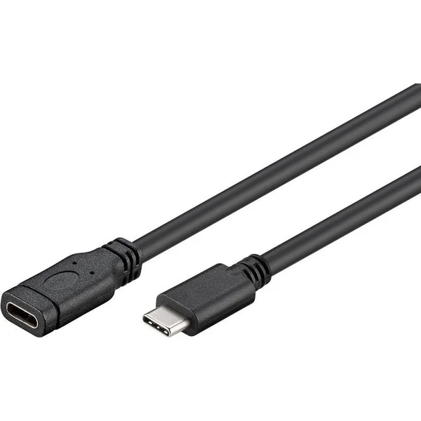 PremiumCord USB-C/USB-C predlžovací kábel 1m čierny - Káble a redukcie - Hlavný obrázok