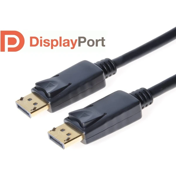 PremiumCord DisplayPort 1.2/DisplayPort 1.2 kábel 4K 1,5m čierny - Káble a redukcie - Hlavný obrázok