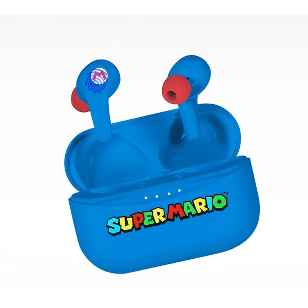 OTL bezdrôtové slúchadlá TWS s motívom Super Mario modrá - Slúchadlá - Obrázok 1YHB300401