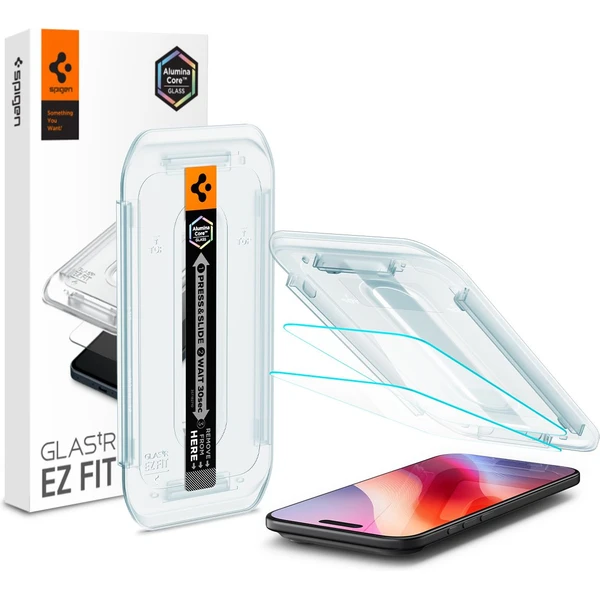 Spigen Glass TR EZ Fit sklo iPhone Air číre (2 ks) - Ochranné fólie a sklo - Hlavný obrázok