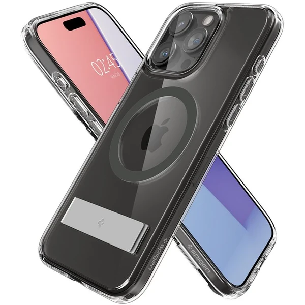 Spigen Ultra Hybrid S MagFit kryt iPhone 15 Pro grafitový - Puzdra - Obrázok 1ZT8000601