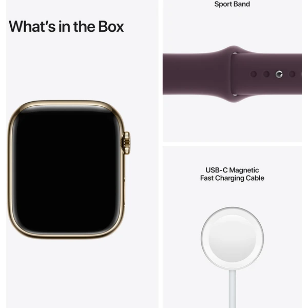 Apple Watch Series 7 Cellular 45mm oceľ (Kategória B) - Inteligentné hodinky - Obrázok 1ZZZ000501