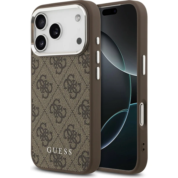Guess 4G MagSafe kryt iPhone 17 Pro Max hnedý - Puzdra - Hlavný obrázok