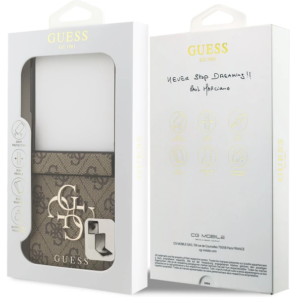 Guess PU 4G Metal Logo kryt Samsung Galaxy Z Flip 7 hnedý - Puzdra - Obrázok 1a6875ed41604468bbff28be53e229d1