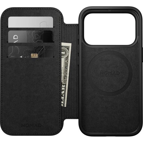 Nomad Modern Leather Folio MagSafe kožené puzdro iPhone 18 Pro Black - Puzdra - Obrázok 1a7a2e4f581c4abc9b5079b9e96cff38